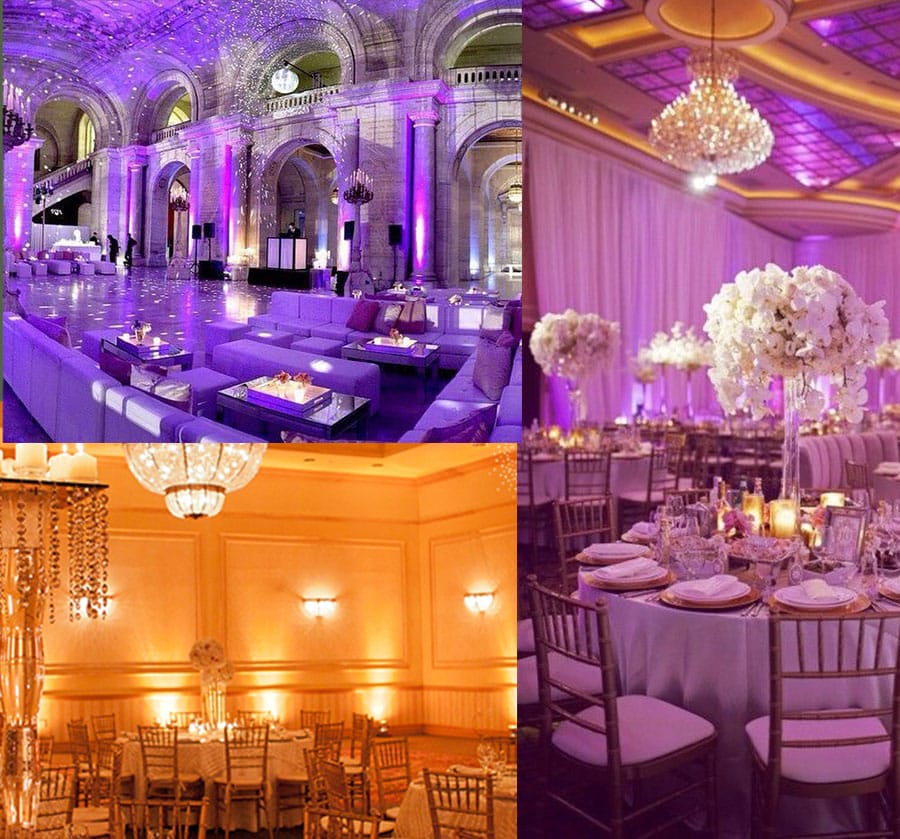 Examples of event uplighting