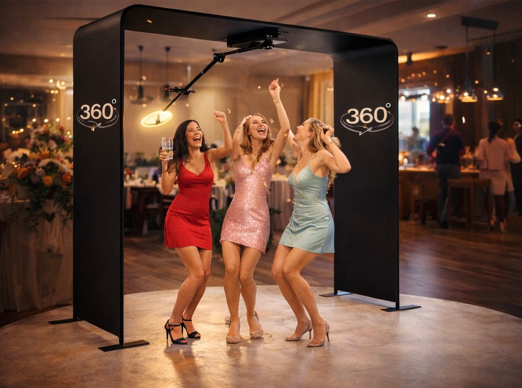Examples of the 360 photobooth